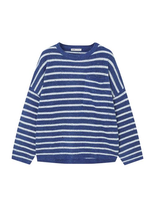 Pull&Bear Pullover  marin / hvid