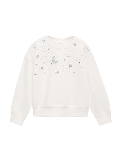 MANGO KIDS Sweatshirt 'CONSTE'  sølv / offwhite