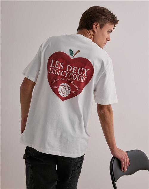 Les Deux Legacy Court T-Shirt Printed t-shirts Hvid