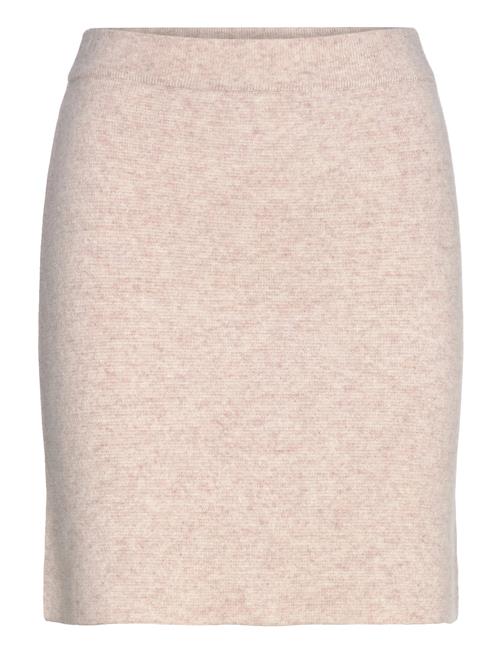 Davida Cashmere A-Line Mini Skirt Davida Cashmere Beige