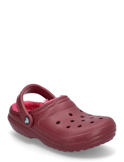 Se Classic Lined Clog Crocs Burgundy ved Booztlet