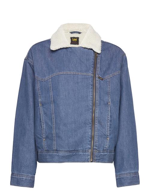 Lee Jeans Sherpa Moto Jkt Lee Jeans Blue