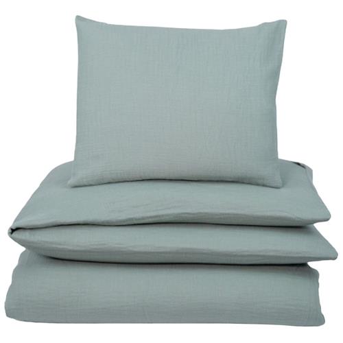Se NG Baby Sengetøjssæt Muslin Klapvogn/Vugge Frosty Green | Grønn | 0 ved Babyshop