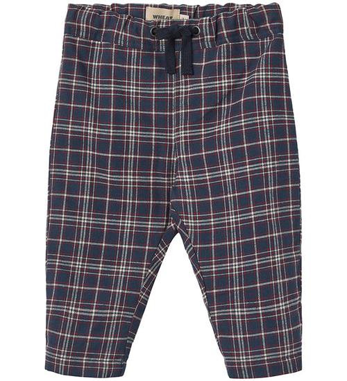 Wheat Bukser - Gustav - Navy Check