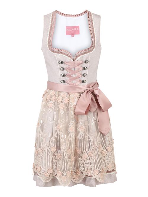 Krüger Madl Dirndl  rosé / pudder / gammelrosa