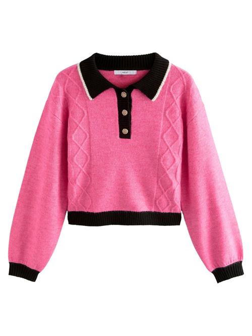 Se Next Pullover  pink / sort / hvid ved About You