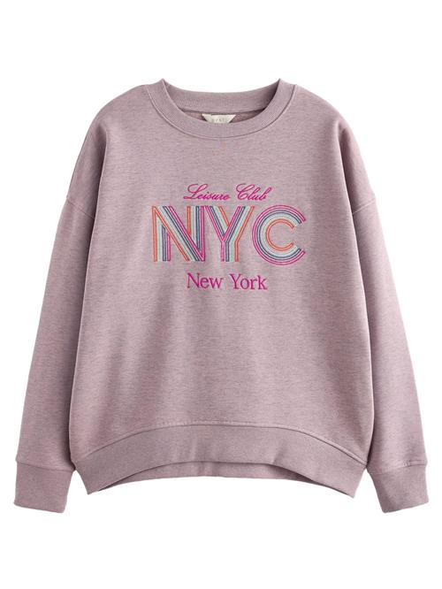 Next Sweatshirt 'Summer City'  mørkeblå / orange / pink / rosé