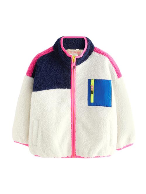 Next Fleecejakke  blå / navy / pink / hvid