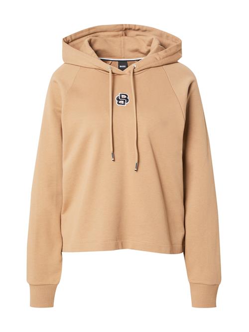 BOSS Sweatshirt 'Emaes2'  sand / sort / hvid