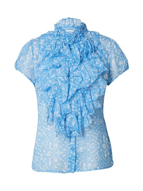 Se SAINT TROPEZ Bluse 'Lilja'  azur / hvid ved About You