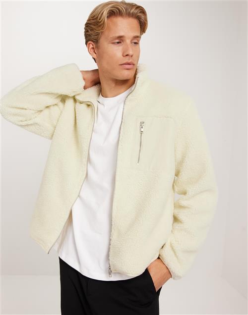 Jack & Jones Jjebradley Teddy Jacket Noos Forårsjakker Hvid