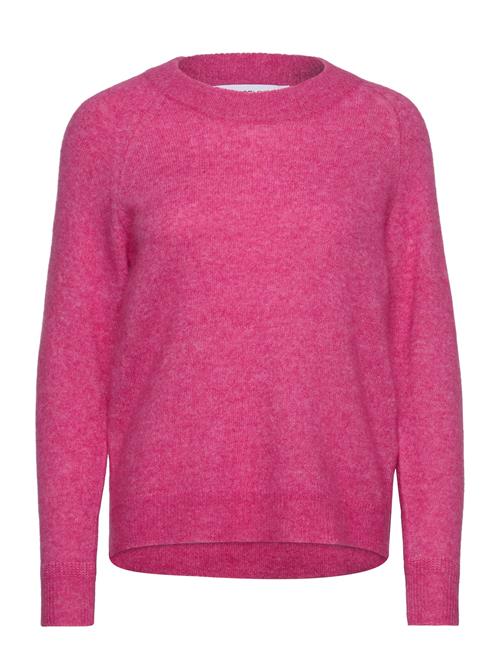 Selected Femme Slflulu Ls Knit O-Neck Noos Selected Femme Pink