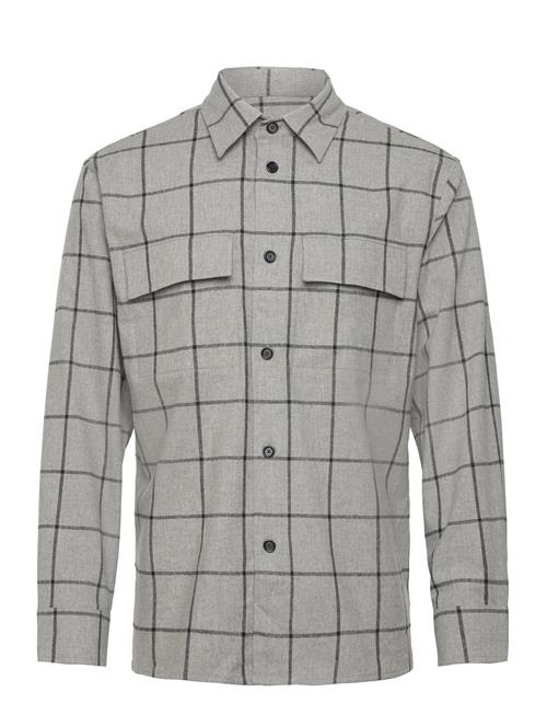 M. Remy Check Overshirt Filippa K Grey