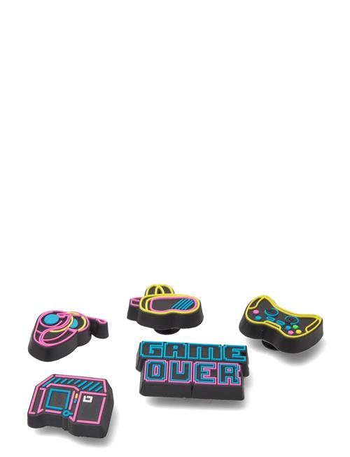 Lights Up Neon Gamer 5 Pack Crocs Patterned