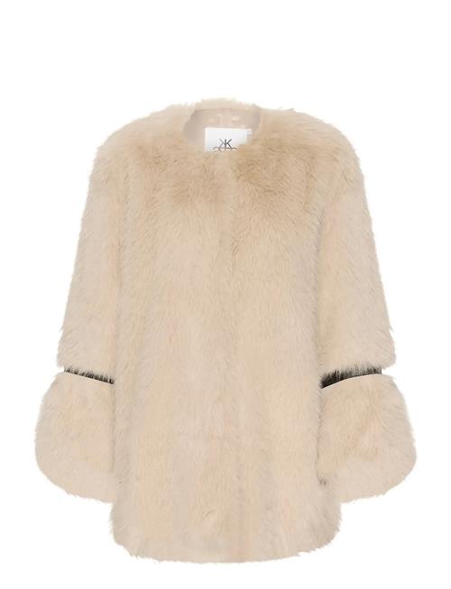 Karen By Simonsen Kbpearly Fur Coat Karen By Simonsen Cream