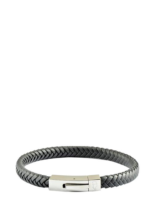 edd. Leather Bracelet Singel Edd. Grey