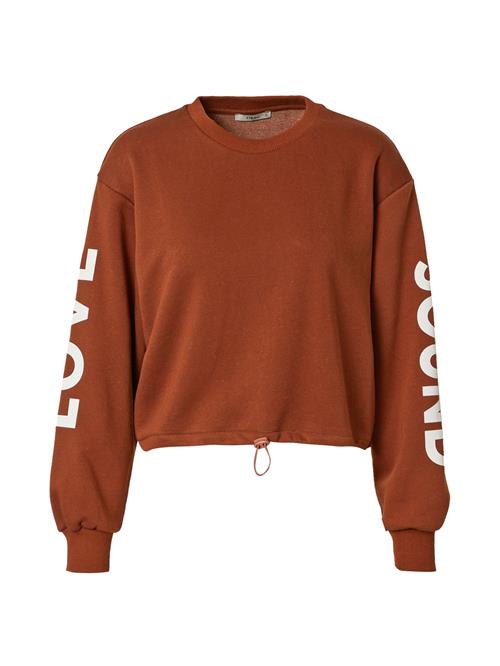 LTB Sweatshirt 'Walovi'  rustbrun / hvid