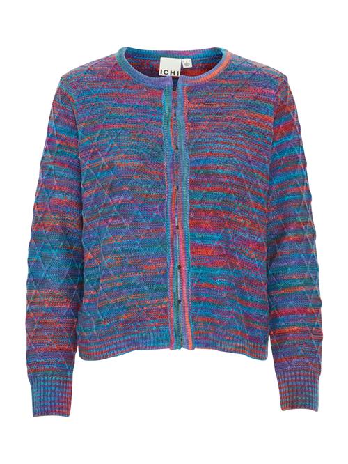 ICHI Cardigan  blå / grøn / hummer / magenta