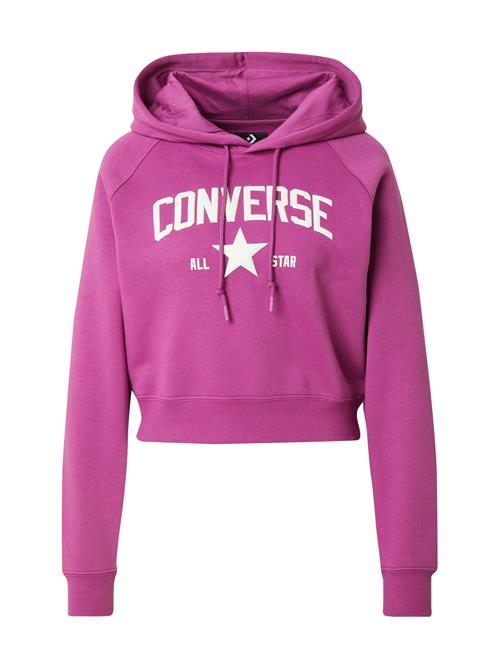 Se CONVERSE Sweatshirt  neonlilla / hvid ved About You