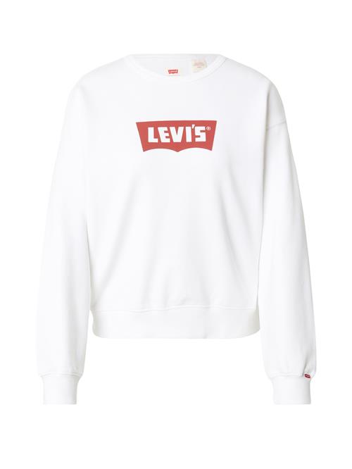 LEVI'S ® Sweatshirt 'HERITAGE'  carminrød / hvid