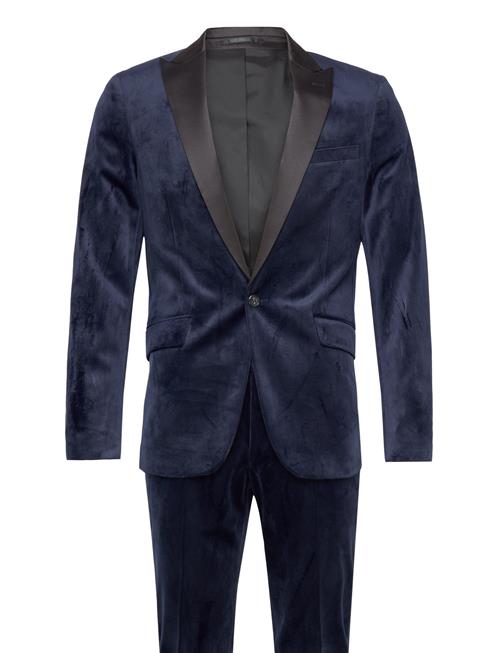 Lindbergh Velvet Tuxedo Suit Lindbergh Navy