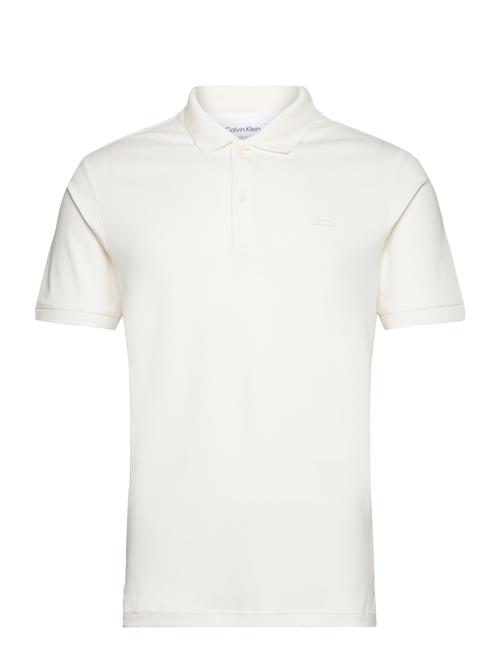 Calvin Klein Smooth Cotton Slim Polo Calvin Klein White