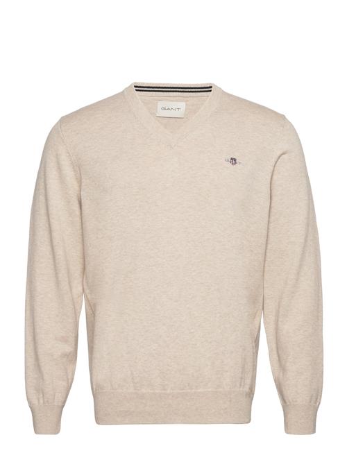 GANT Classic Cotton V-Neck GANT Beige