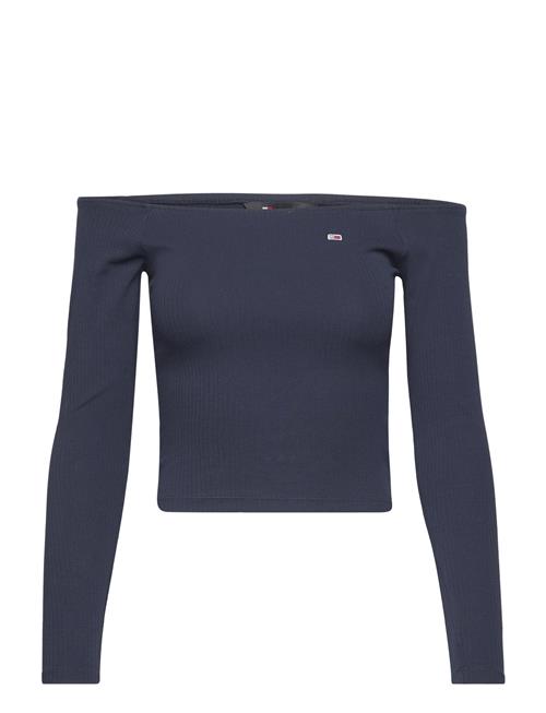 Tommy Jeans Tjw Off Shoulder Top Ls Tommy Jeans Navy