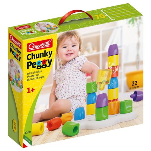 Quercetti Chunky Peggy Byggesæt | Rød | 2-4 years