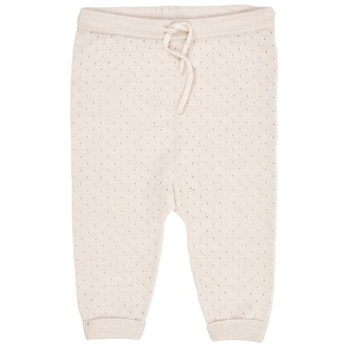 Copenhagen Colors Merino uld hulmønster joggingbukser Cream |  | 74 cm