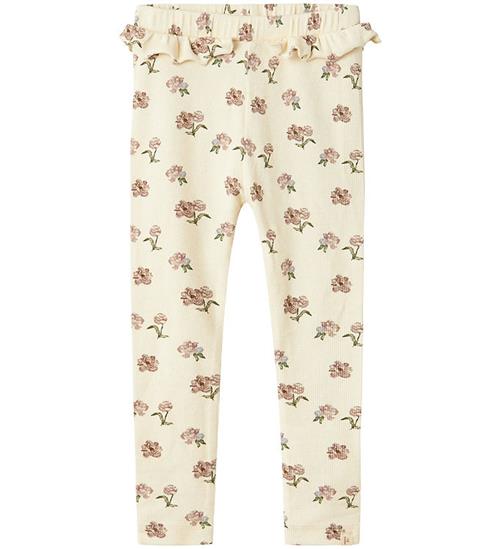 Lil Atelier Lil' Atelier Leggings - Rib - NmfGavo - Turtledove/PEONY