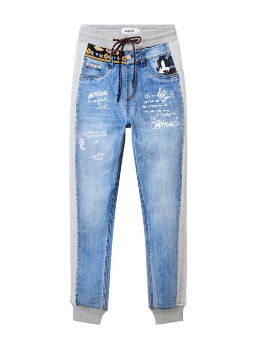 Desigual Bukser  blue denim / curry / grå-meleret / hvid