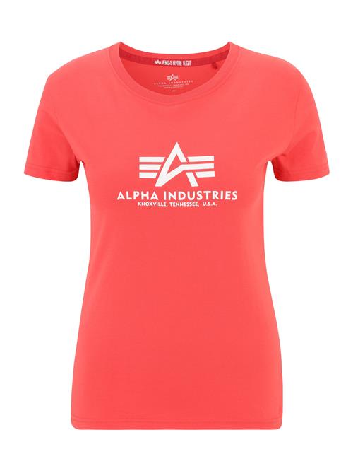 ALPHA INDUSTRIES Shirts  lys rød / hvid