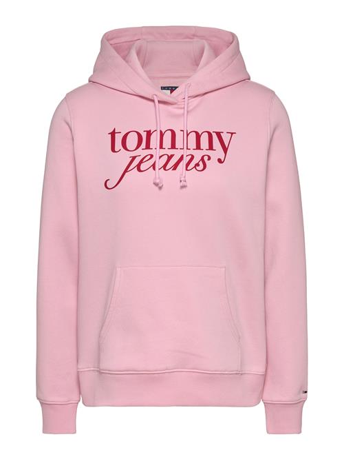 Se Tommy Jeans Sweatshirt 'ESS'  lyserød / grenadine ved About You