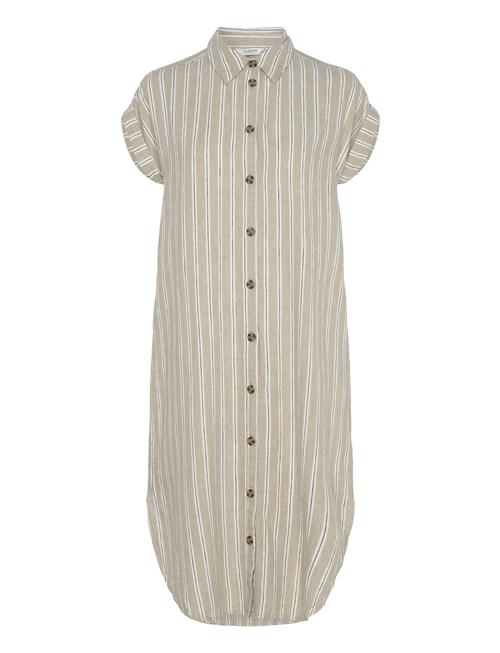 b.young Byfalakka Ss Shirt Dress - B.young Beige