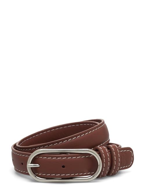 Becksöndergaard Glossy Nola Leather Belt Becksöndergaard Brown