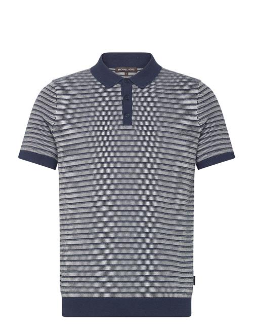 Michael Kors Tuck Stripe Polo Michael Kors Navy