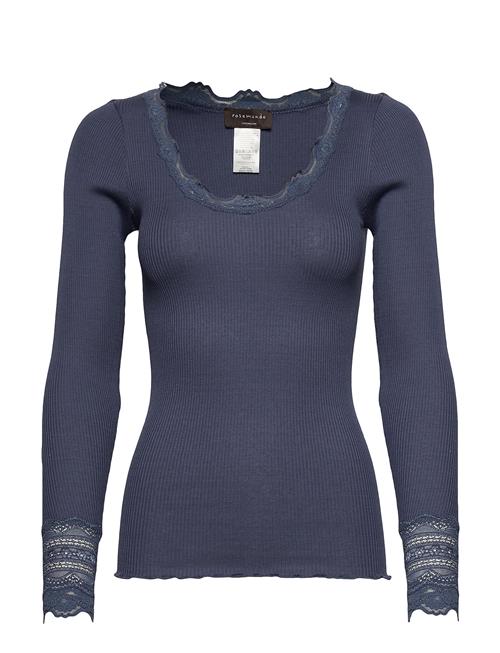 Rosemunde Rwbenita Ls O-Neck Lace T-Shirt Rosemunde Blue