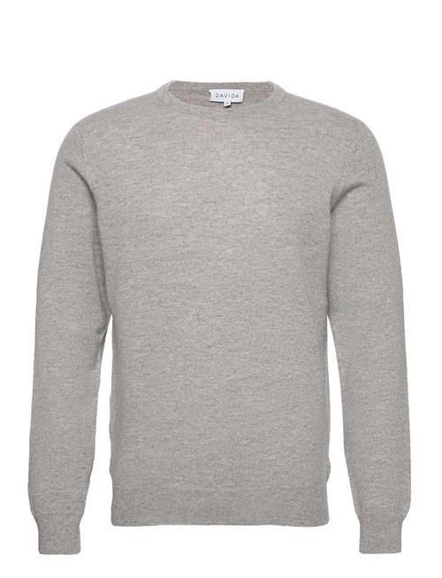 Se Davida Cashmere Man O-Neck Plain Davida Cashmere Grey ved Booztlet