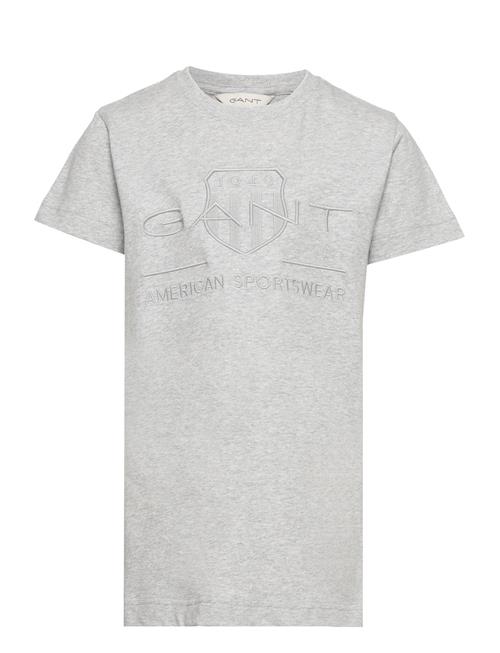 GANT Tonal As Ss T-Shirt GANT Grey