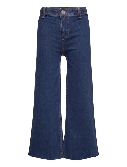 High-Waist Culotte Jeans Mango Blue