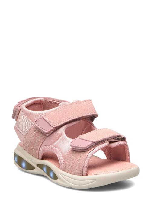 En Fant Sandal Velcro W. Lights En Fant Pink