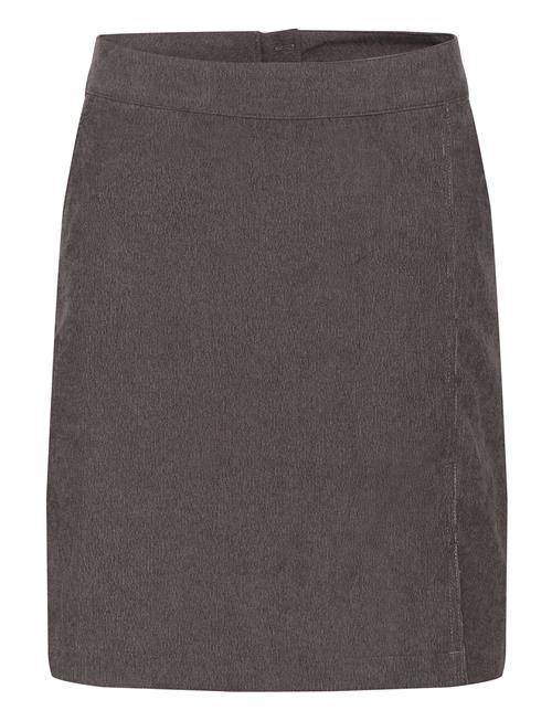 Kavera Corduroy Skirt Kaffe Brown