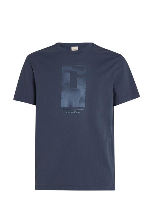 Calvin Klein Vertical Lines Graphic T-Shirt Calvin Klein Navy