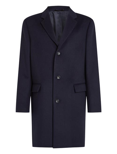 Calvin Klein Fine Wool Blend Coat Calvin Klein Navy