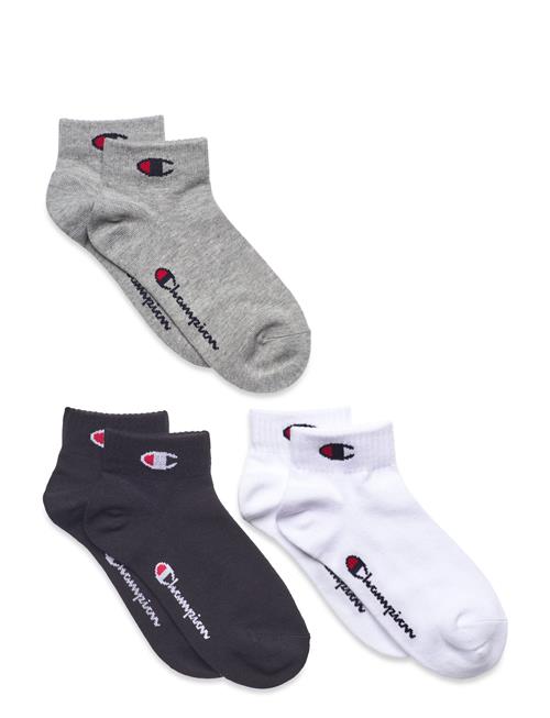 3Pk Quarter Socks Champion Patterned