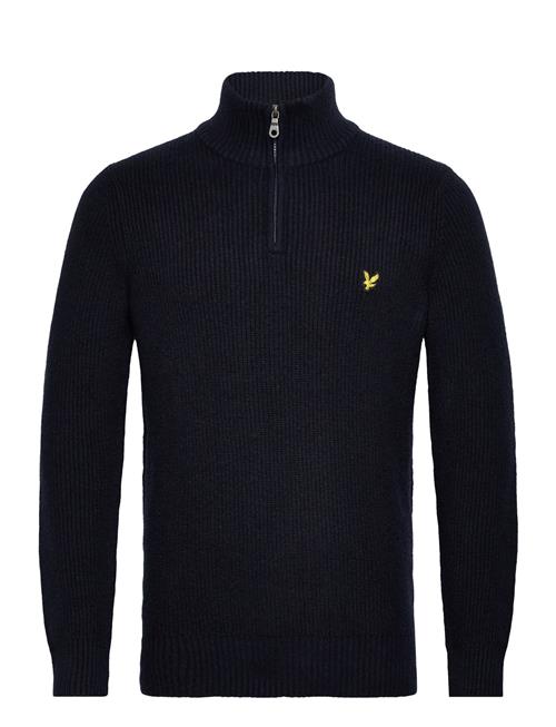 Lyle & Scott Shaker Stitch Quarter Zip Lyle & Scott Navy