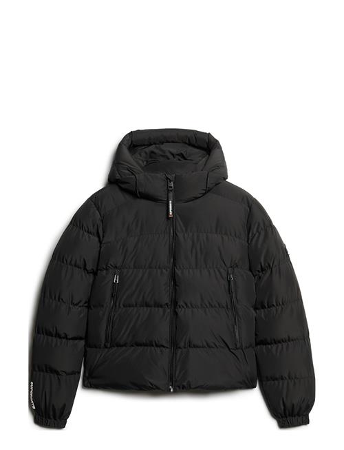 Superdry Sport Hooded Sports Puffer Jacket Superdry Sport Black