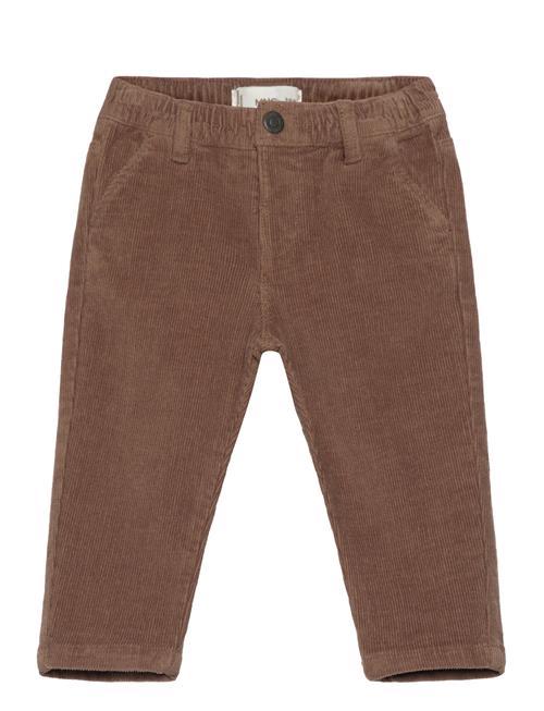 Cotton Corduroy Trousers Mango Brown