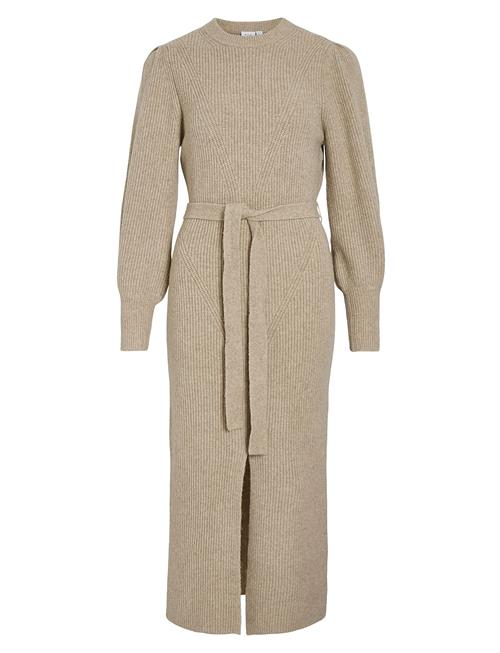 Vila Vitulle L/S Midi Knit Dress/Ka Vila Beige